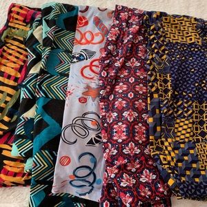 5 Pairs Lularoe Leggings Bundle Size os
